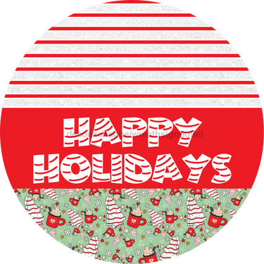 Door Hanger, Christmas Sign, Mint Christmas Cake Sign, Welcome Sign, 18